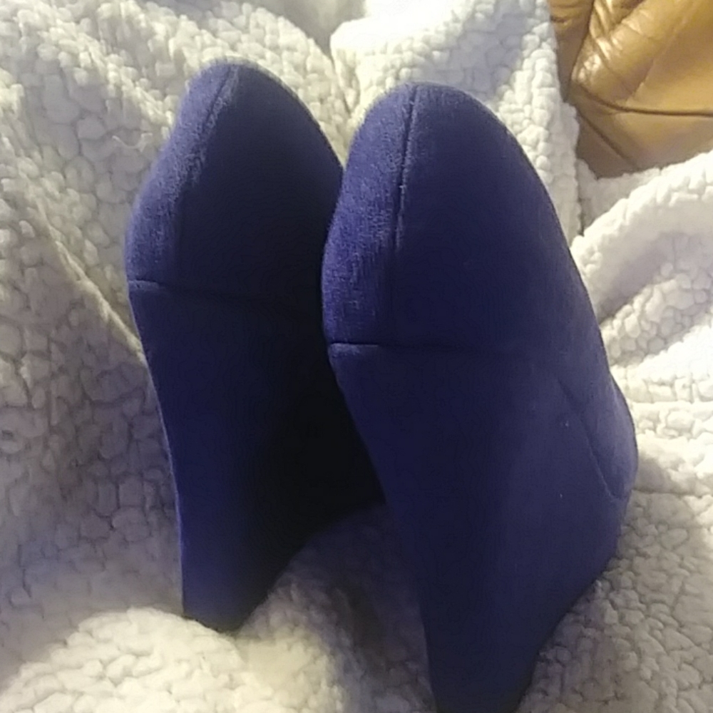 Mossimo Blue Platform shoes 5 1/2 - Picture 2 of 5